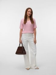 Vero Moda Sweter w kolorze jasnoróżowym rozmiar: S. Różowe swetry klasyczne damskie Vero Moda, s, bez kołnierzyka. Za 74.63 zł.