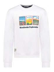 Geographical Norway Bluza "Giriver" w kolorze białym rozmiar: XL. Białe bluzy bez kaptura męskie Geographical Norway, xl. Za 117.17 zł.