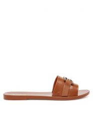 Melissa Klapki Melissa Babe M Chic Ad 36000 Brązowy. Brązowe klapki damskie Melissa, bez wzorów, z tworzywa sztucznego, bez obcasa. Za 199.99 zł.