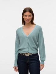 Vero Moda Kardigan w kolorze błękitnym rozmiar: XL. Niebieskie kardigany damskie Vero Moda, s, bez wzorów, z wiskozy. Za 101.23 zł.