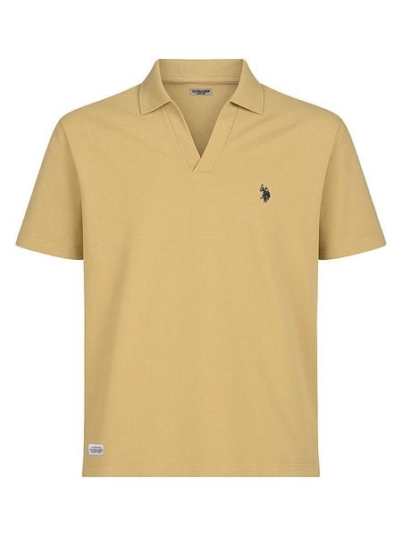 U.S. Polo Assn. Koszulka polo w kolorze beżowym rozmiar: L. Brązowe koszulki polo męskie U.S. Polo Assn., l, bez wzorów, z bawełny, bez ramiączek. Za 139.95 zł.