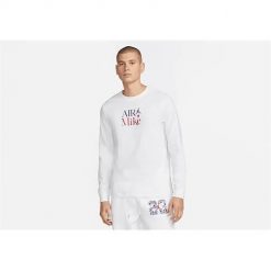 Koszulka sportowa męska Nike Air Jordan Sport Dna Graphic. Białe t-shirty sportowe męskie Nike, l, bez ramiączek. Za 273.00 zł.