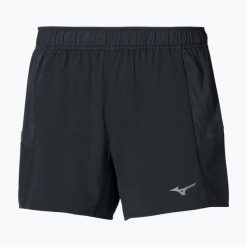 Spodenki do biegania damskie Mizuno Active Alpha 4.5. Czarne szorty damskie Mizuno, bez wzorów, sportowe. Za 209.99 zł.