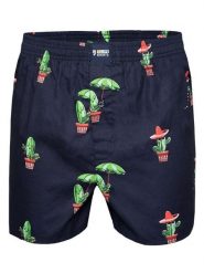 Happy Shorts Bokserki w kolorze granatowo-zielonym rozmiar: XXL. Niebieskie bokserki męskie Happy Shorts, bez wzorów, z bawełny. Za 35.68 zł.