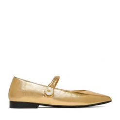 Baleriny GINO ROSSI. Żółte baleriny damskie Gino Rossi, bez wzorów, bez obcasa. Za 349.99 zł.