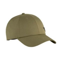 Czapka Z Daszkiem Z Metalowym Logo ESS. Zielone czapki z daszkiem damskie Puma, bez wzorów. Za 100.99 zł.