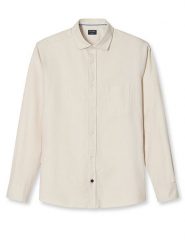 OLYMP Koszula "Casual" - Regular fit - w kolorze kremowym rozmiar: XXL. Brązowe koszule męskie Olymp, xxl, bez wzorów, z bawełny, bez kołnierzyka, bez ramiączek. Za 100.04 zł.