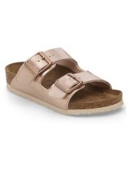 Birkenstock Klapki "Arizona" w kolorze miedzianym rozmiar: 39. Pomarańczowe klapki damskie Birkenstock, bez wzorów, bez obcasa. Za 346.99 zł.