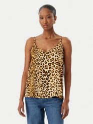 LOLA CASADEMUNT Top LS2615011 Brązowy Regular Fit. Brązowe topy damskie lola casademunt, l, bez wzorów, bez ramiączek. Za 294.99 zł.