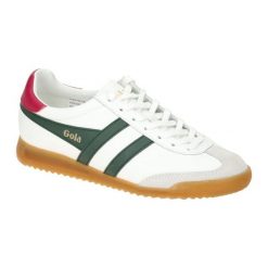 Damskie skórzane buty sportowe Gola Torpedo. Białe buty sportowe na co dzień damskie Gola, bez wzorów, trekkingowe. Za 468.00 zł.