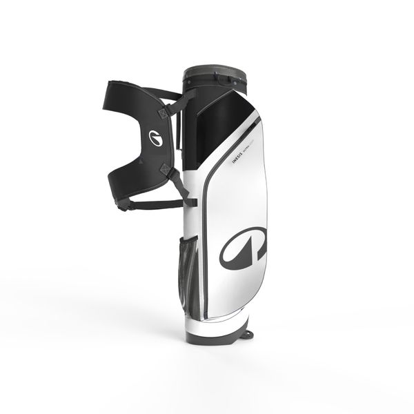 Torba do golfa z nóżkami Ultralight. Białe torebki klasyczne damskie INESIS, bez wzorów, z materiału, bez dodatków. Za 199.99 zł.