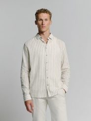 No Excess Koszula - Regular fit - w kolorze beżowym rozmiar: XL. Brązowe koszule męskie No Excess, xl, bez wzorów, bez kołnierzyka, bez ramiączek. Za 130.99 zł.