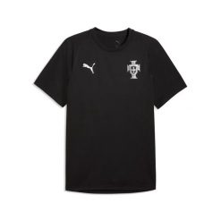T-shirt treningowy Portugalia 2026. Czarne t-shirty męskie Puma, xl, bez wzorów, z materiału, bez kołnierzyka. Za 183.50 zł.