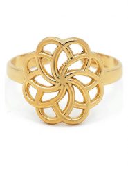 MOODE Pierścionek "Vanessa" rozmiar: onesize. Żółte pierścionki damskie MOODE, ze stali. Za 43.99 zł.