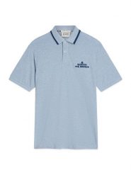 Scotch & Soda Koszulka polo w kolorze błękitnym rozmiar: L. Niebieskie koszulki polo męskie Scotch & Soda, l, bez wzorów, z bawełny, bez ramiączek. Za 95.99 zł.