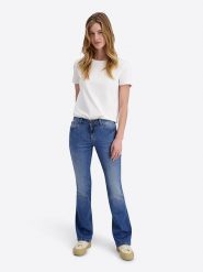 Timezone Dżinsy "Lisa" - Slim fit - w kolorze niebieskim rozmiar: W30/L30. Niebieskie jeansy damskie Timezone. Za 215.21 zł.