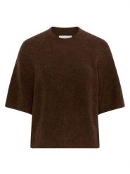 MOSS COPENHAGEN Sweter "Milania" w kolorze ciemnobrązowym rozmiar: L/XL. Brązowe swetry klasyczne damskie MOSS COPENHAGEN, l, z poliamidu, bez kołnierzyka. Za 222.41 zł.