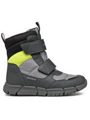 Geox Śniegowce J Flexyper Boy B Abx J169XC 0FU50 C9191 M Szary. Szare buty zimowe chłopięce Geox, ze skóry, bez zapięcia. Za 429.99 zł.