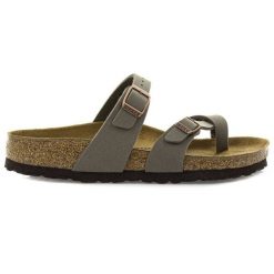 Japonki damskie Birkenstock Mayari (0071071). Szare klapki damskie Birkenstock, bez wzorów, bez obcasa. Za 399.99 zł.