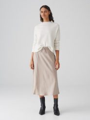 OPUS Sweter w kolorze białym rozmiar: 38. Białe golfy damskie Opus, z wełny, bez kołnierzyka. Za 210.81 zł.
