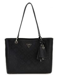 Guess Shopper bag w kolorze czarnym - 33 x 26 x 10 cm rozmiar: onesize. Czarne shopper bag damskie Guess, z aplikacjami, z materiału, na ramię, z tłoczeniem, bez dodatków. Za 505.13 zł.
