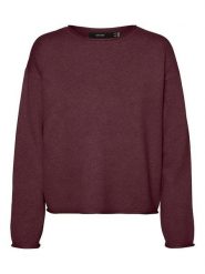 Vero Moda Sweter w kolorze bordowym rozmiar: XL. Czerwone swetry klasyczne damskie Vero Moda, xl, z włókna, bez kołnierzyka. Za 87.19 zł.