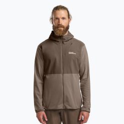 Bluza trekkingowa męska Jack Wolfskin Prelight Trail Hoody. Brązowe bluzy bez kaptura męskie Jack Wolfskin, m. Za 449.99 zł.
