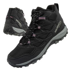 Buty sportowe damskie Merrell West Rim Sport Thermo wodoodporne. Czarne obuwie trekkingowe damskie MERRELL. Za 289.00 zł.