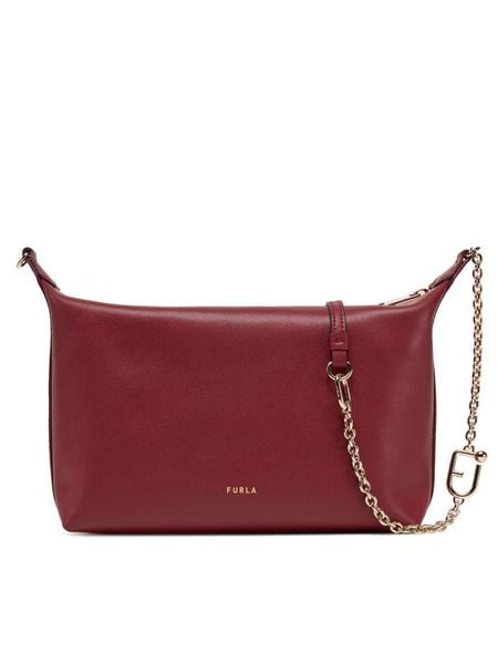 Furla Torebka WE00662 BX3104 CGQ00 Bordowy. Czerwone torebki klasyczne damskie Furla, bez wzorów, ze skóry, wizytowe, bez kołnierzyka, bez ramiączek. Za 689.99 zł.