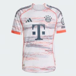 Koszulka FC Bayern 25/26 Away Authentic. Białe t-shirty sportowe męskie Adidas, m, z elastanu, bez ramiączek, do piłki nożnej. Za 649.00 zł.