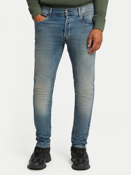 G-Star Raw Jeansy 3301 51001-D875 Niebieski Slim Fit. Niebieskie jeansy męskie G-Star Raw. Za 369.99 zł.