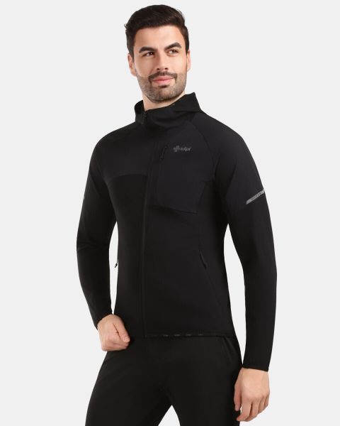 Męska bluza funkcyjna Kilpi NASHVILLE-M. Czarne bluzy bez kaptura męskie Kilpi, m, z materiału. Za 473.69 zł.