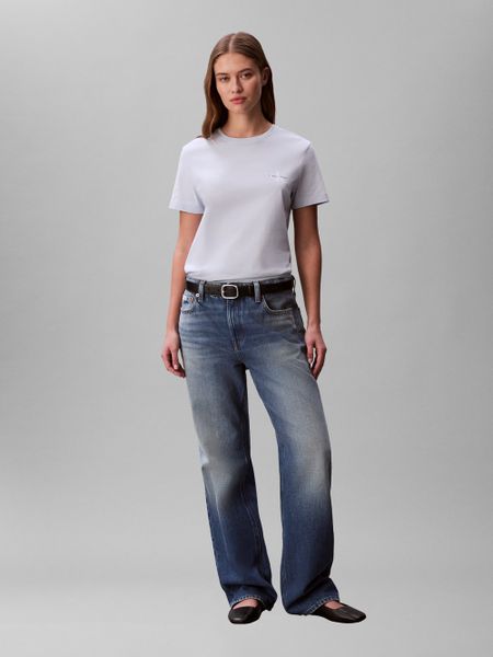 Calvin Klein Jeans Koszulka - 2-pak Kobiety Bawełna niebieski|czarny, XS. Czarne t-shirty damskie Calvin Klein Jeans, xs, bez wzorów, z bawełny, bez kołnierzyka. Za 169.95 zł.