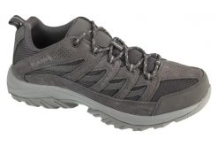 Buty trekkingowe męskie, Crestwood. Szare buty trekkingowe męskie Columbia, z materiału, przed kostkę, bez zapięcia, trekkingowe. Za 319.99 zł.
