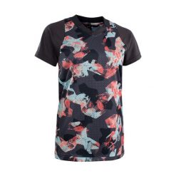 Koszulka rowerowa damska ION Scrub. Czarne topy sportowe damskie ION, l, bez wzorów, z materiału, bez ramiączek. Za 399.99 zł.