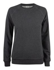 Clique Premium OC Roundneck Women – Bluza damska z bawełny organicznej. Szare bluzy bez kaptura damskie CLIQUE, s, z bawełny. Za 226.96 zł.