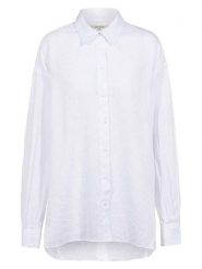 Herrlicher Koszula w kolorze białym rozmiar: L. Białe koszule damskie Herrlicher, l, bez wzorów, ze lnu, bez kołnierzyka, bez ramiączek. Za 128.55 zł.