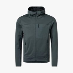 Bluza Z Kapturem Rozpinana Mężczyzna Oddychający. Czarne bluzy z kapturem męskie SWEDEMOUNT, l, z elastanu. Za 199.99 zł.