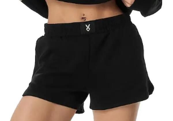 Spodenki treningowe damskie Cardio Bunny. Czarne spodenki sportowe damskie Cardio Bunny, bez wzorów, z materiału, sportowe. Za 72.99 zł.