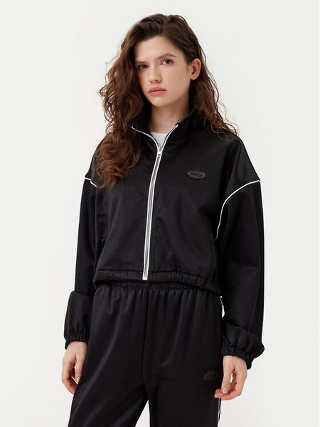 HUGO Bluza 50534046 Czarny Regular Fit. Czarne bluzy bez kaptura damskie Hugo, m, z syntetyku. Za 459.99 zł.