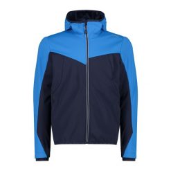 Kurtka z kapturem CMP. Niebieskie kurtki męskie CMP, bez wzorów, sportowe, z kapturem. Za 548.50 zł.