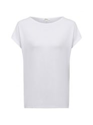 S.Oliver Koszulka Kobiety wiskoza biały, 46. Białe t-shirty damskie S.Oliver, s, bez wzorów, z wiskozy, bez kołnierzyka. Za 89.95 zł.