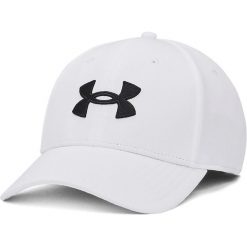 Czapka Under Armour Blitzing Cap, Dla obu płci. Białe czapki męskie Under Armour, bez wzorów, z materiału. Za 122.50 zł.