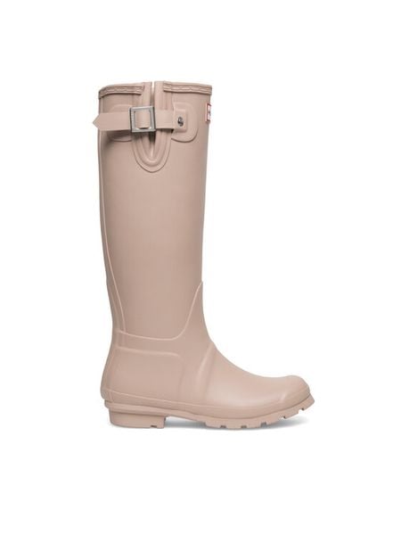 Hunter Kalosze HFW-005 Różowy. Czerwone kalosze damskie Hunter, bez wzorów, z kauczuku. Za 279.99 zł.