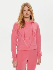 Guess Bluza V2YQ08 K7UW2 Różowy Regular Fit. Czerwone bluzy bez kaptura damskie Guess, xl, z wiskozy. Za 189.99 zł.