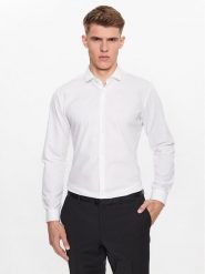 Hugo Koszula Erondo 50389769 Biały Extra Slim Fit. Białe koszule męskie Hugo, m, bez wzorów, z bawełny, bez kołnierzyka, bez ramiączek. Za 259.99 zł.