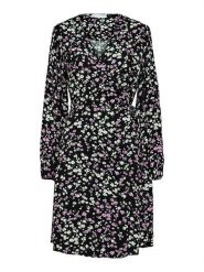 SELECTED FEMME Sukienka "Fiola" w kolorze czarnym ze wzorem rozmiar: 34. Czarne sukienki damskie Selected Femme, bez wzorów, z wiskozy, bez kołnierzyka, bez ramiączek, midi. Za 92.42 zł.