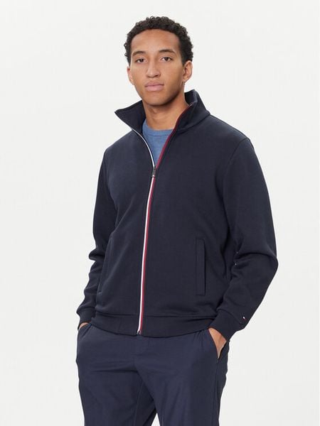 Tommy Hilfiger Bluza Global Stripe MW0MW40481 Granatowy Regular Fit. Niebieskie bluzy bez kaptura męskie Tommy Hilfiger, l, z bawełny. Za 519.99 zł.