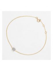 DIAMANTA Złota bransoletka "Simply Diamonds" z diamentami rozmiar: onesize. Żółte bransoletki damskie DIAMANTA, złote. Za 905.45 zł.