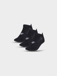 4F Skarpety treningowe przed kostkę (3-pack) damskie - czarne 35-38. Czarne skarpetki damskie 4f, bez wzorów, z elastanu. Za 44.99 zł.